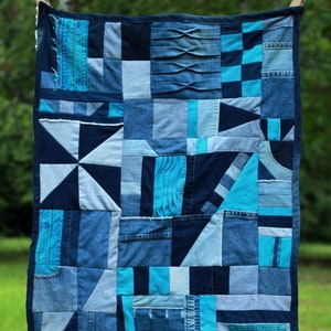 Baby Quilts for Boys Denim Baby Quilt Handmade Quilts Lap - Etsy