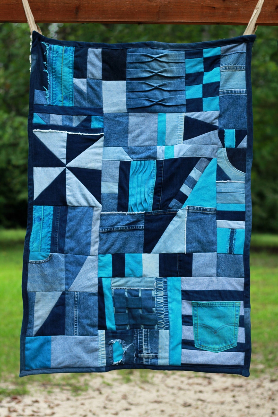 Baby Quilts for Boys Denim Baby Quilt Handmade Quilts Lap Etsy