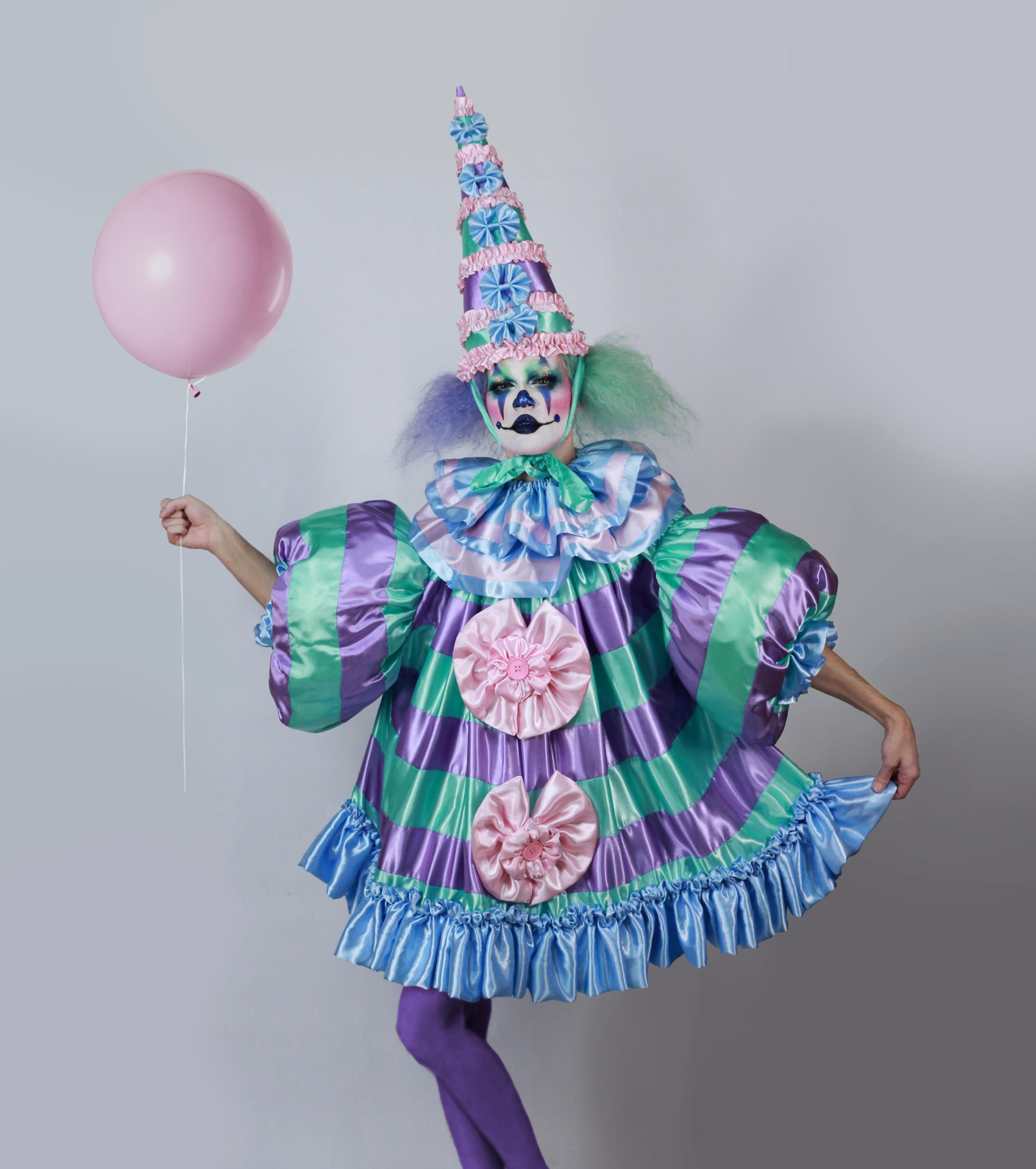 adult pastel clown dress costume Pastel Clown Costume, Fashion Clown Outfit, Drag Queen Clown, Pastel  Jester, Pastel Goth Circus Clown, Birthday Clown, Drag Queen Dress