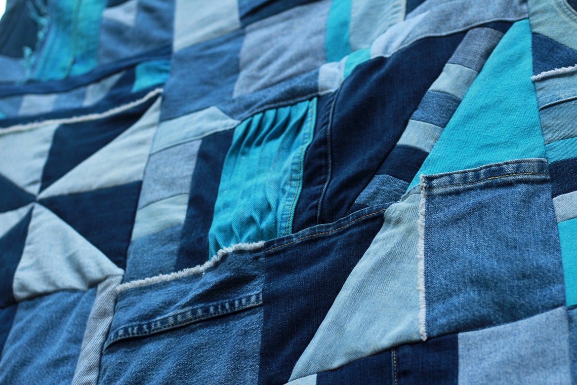 Baby Quilts for Boys Denim Baby Quilt Handmade Quilts Lap Etsy