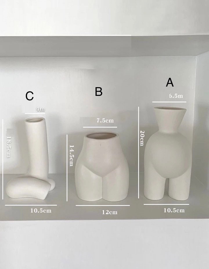 Abstract Human Body Vase Ceramic Vase Flower Vase Body Etsy