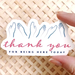 Thank You For Being Here Today Sticker • The Princess Diaries • Mia Thermopolis • Anne Hathaway • 2000s Movie Quotes