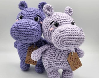 Crochet hippo