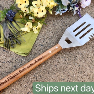 Personalized Best FLIPPIN' Dad BBQ Spatulas | Dad Gifts | Father's Day Gifts | Personalized Gifts for Him | Personalized Gifts for Men