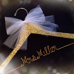 Grand Opening !!l-Glittered Personalized Bridal Hanger Customized Hanger,Wedding Gift,Wedding Hanger, Bridal shower Gift, Bridemaids hanger