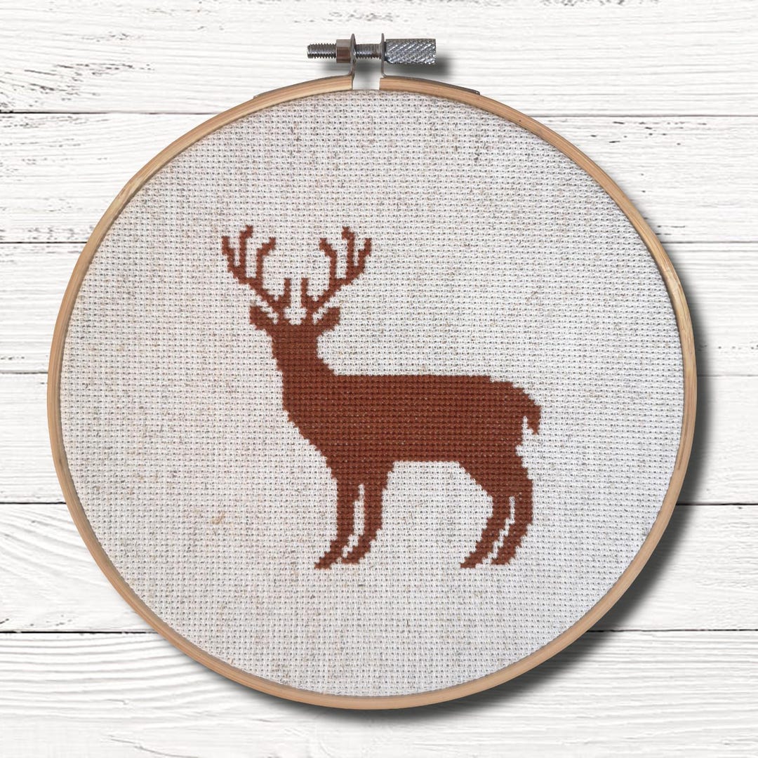 Deer - Modern Cross Stitch Pattern PDF Instant Download - Etsy