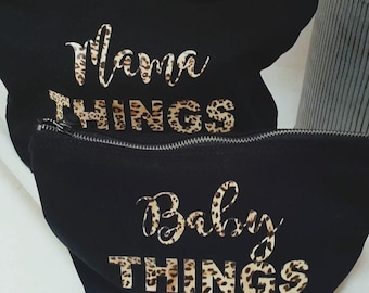 Mama Things ~ Baby Things ~ Leopard Print ~ New Mummy Gift ~ Mama Gift ~ Newborn Gift ~ Baby Shower Gift ~ Baby Announcement Gifts