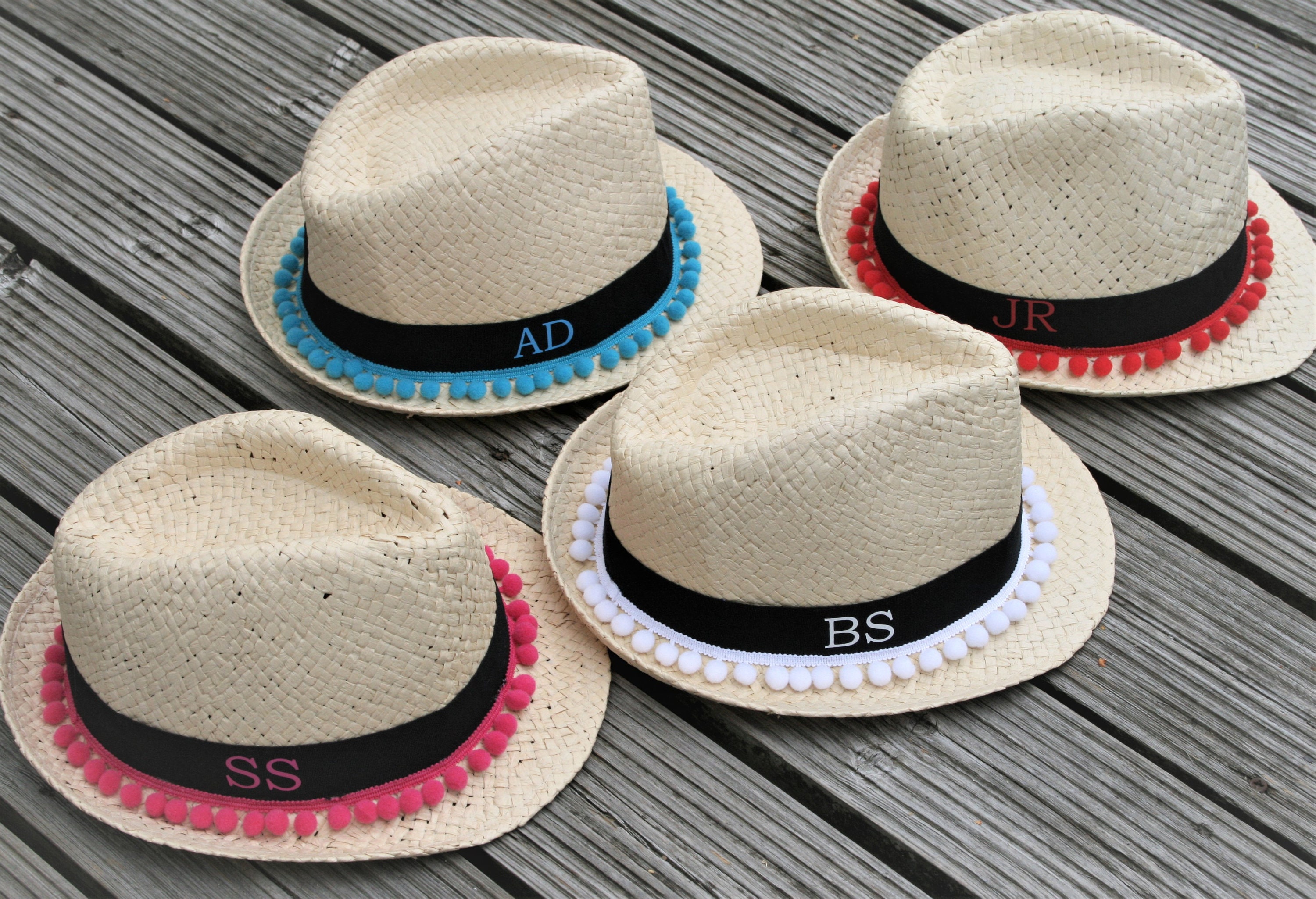 Personalised Initial Pom Pom Trim 