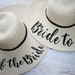 Personalised Sun Hat Wedding Bride Bridesmaid Honeymoon Hen Party Gift 
