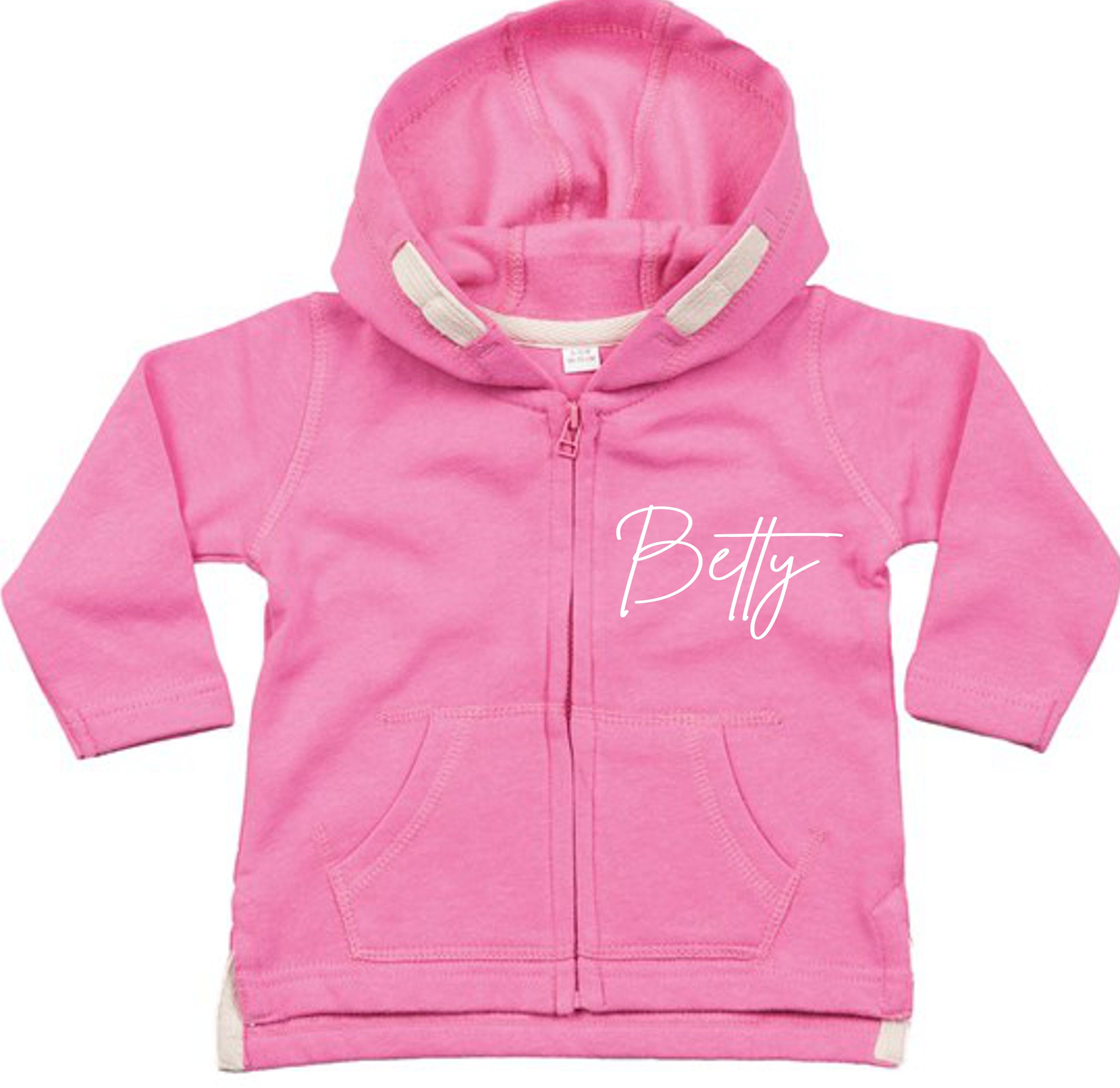Personalised Name Baby Toddler Zip up Hoodie Jacket sizes from 6 months to 5 years Etsy