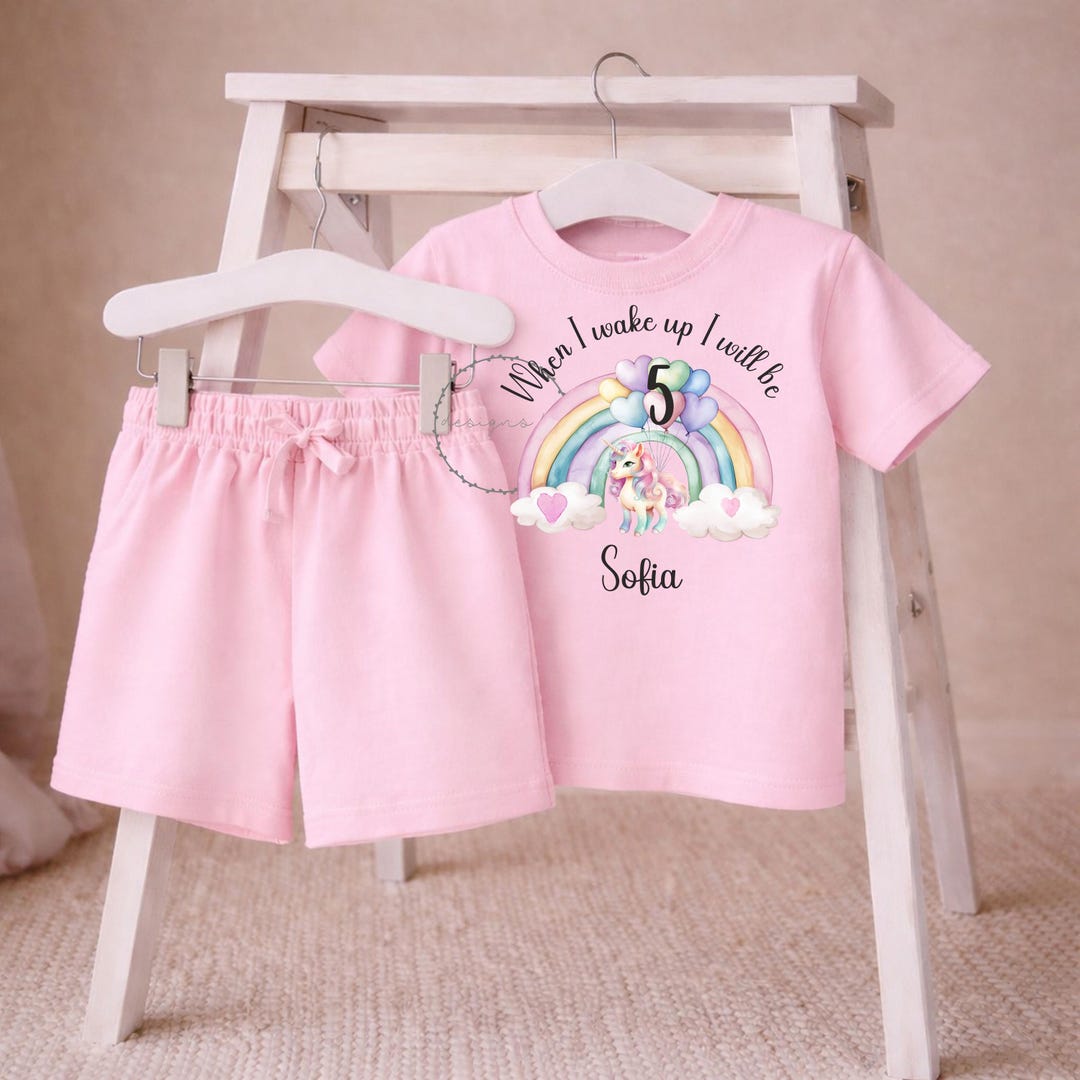 Personalised Unicorn Birthday Outfit When I Wake Up I Will Be Age personalised-unicorn-birthday-outfit-when-i-wake-up-i-will-be-age
