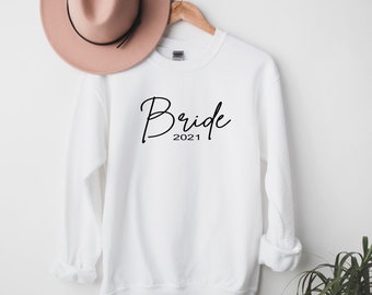 Bride Est Year Bride Bride to Be Wedding Fiancee sweatshirt jumper top