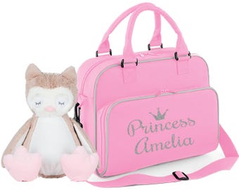 Personalised Nappy Changing Bag ~ Baby travel bag ~ Prince or Princess Crown