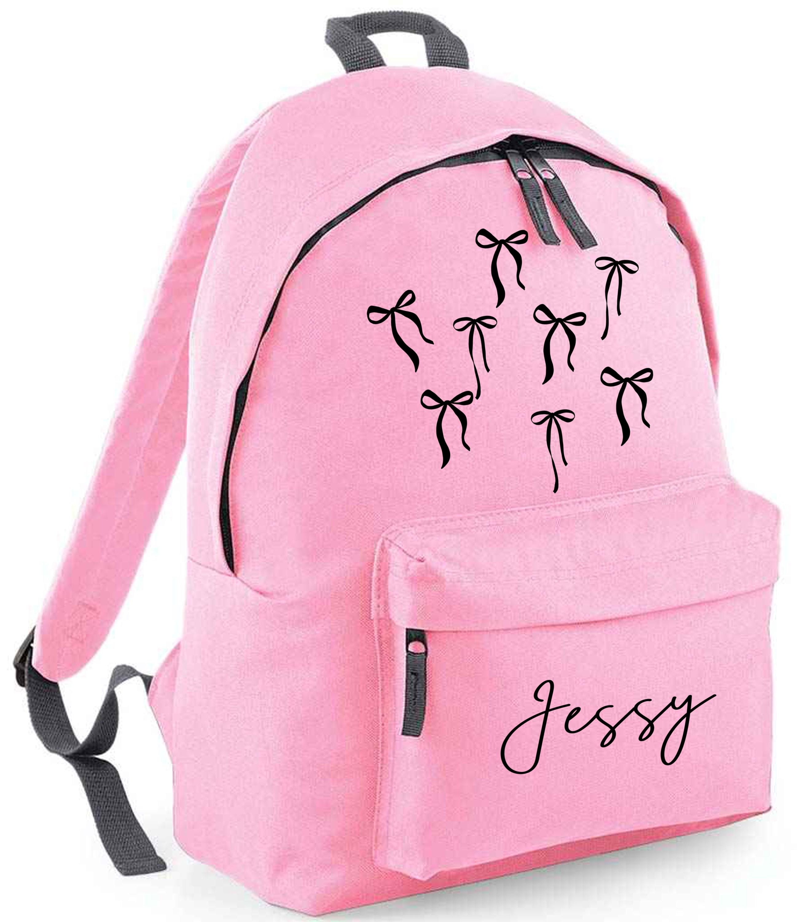 Zenana COQUETTE BOW CORDUROY BACKPACK Pink Bows Backpack for Women, Custom Coquette Water  main image 3