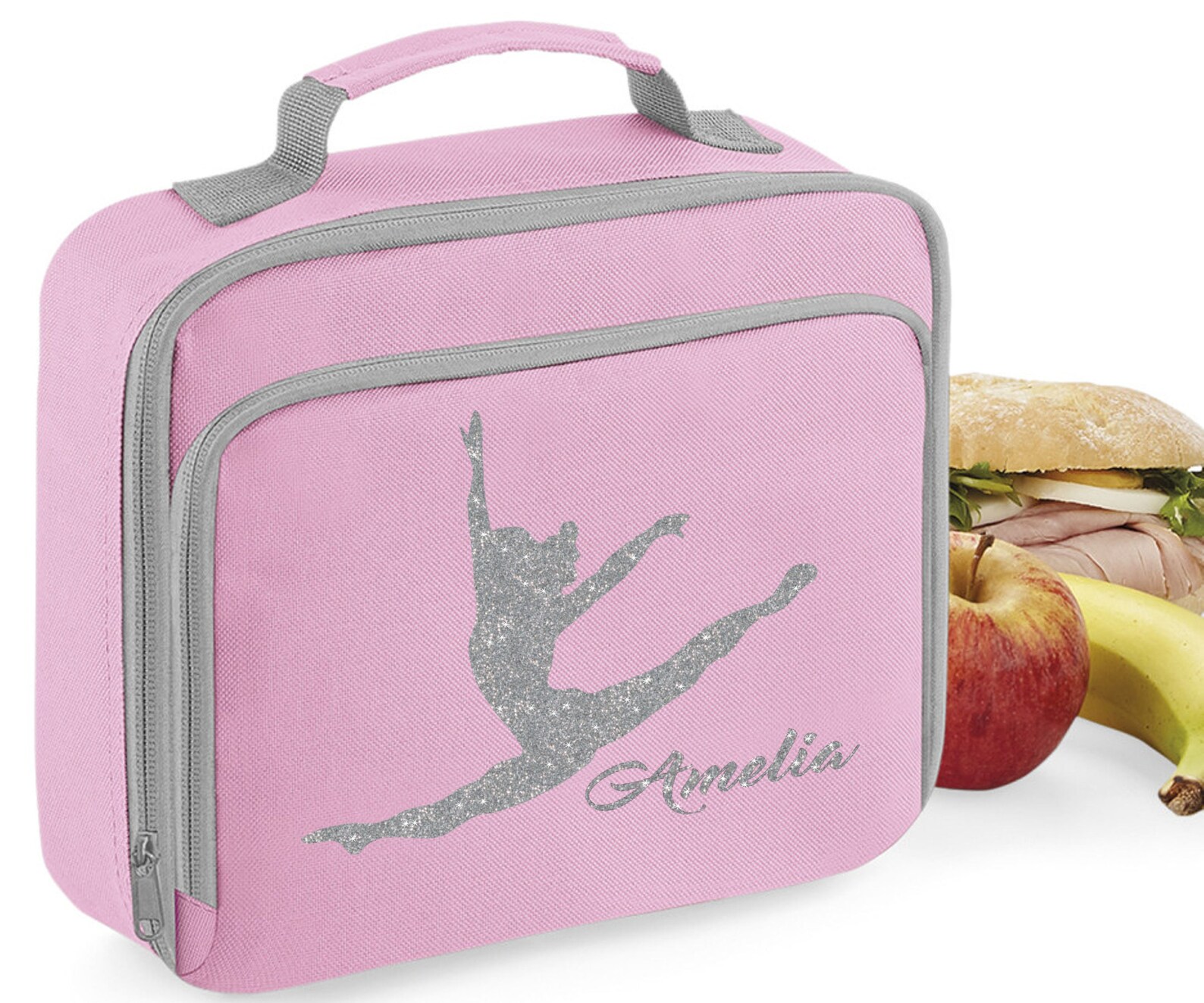 Personalised Name Gymnast Gymnastics Lunch Box Bag School Bags Etsy UK
