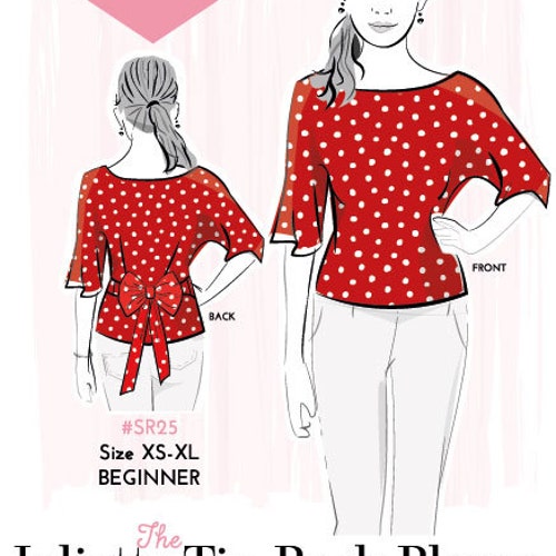 PDF the Juliette Tie Back Blouse Pattern Sizes XS XL - Etsy