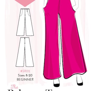 PDF Simple Sew Palazzo Trousers Sewing Pattern capsule Collection UK 8 ...
