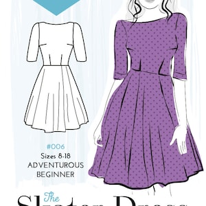 PDF Simple Sew Skater Dress Sewing Pattern UK 8-20