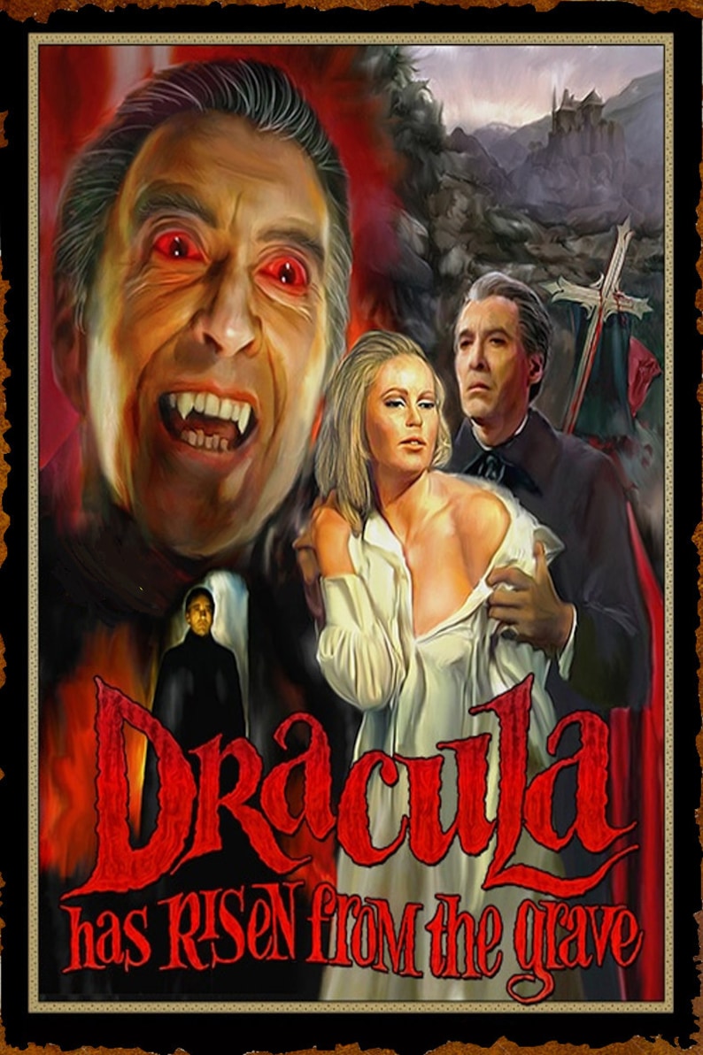 Spectacular Metal Poster Film Dracula Wall Decoration Etsy