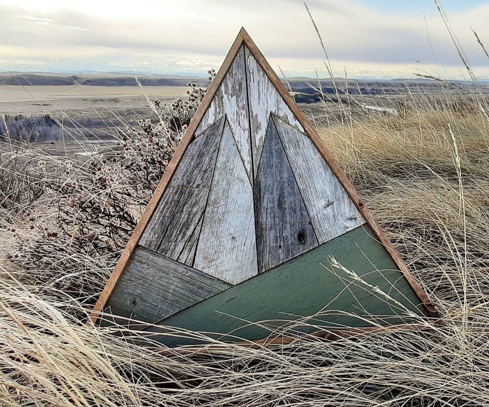 RUSTIC PEAK. Wooden Mountain Reclaimed Wood Mountain Etsy