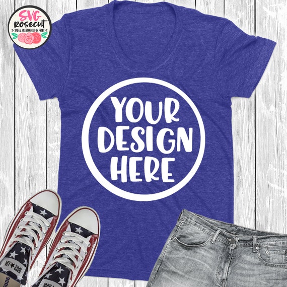 Download Blue T-Shirt Mockup With Jeans And Shoes - Photo Book ...