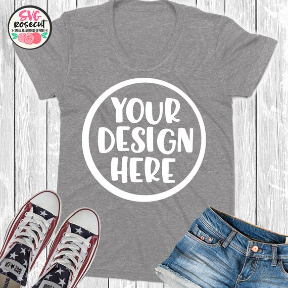 Download Free Free Grey T Shirt Mockup With Jeans And Shoes Psd Amazing Psd Mockup Design Design Mockup Psd For Image Download PSD Mockup Template