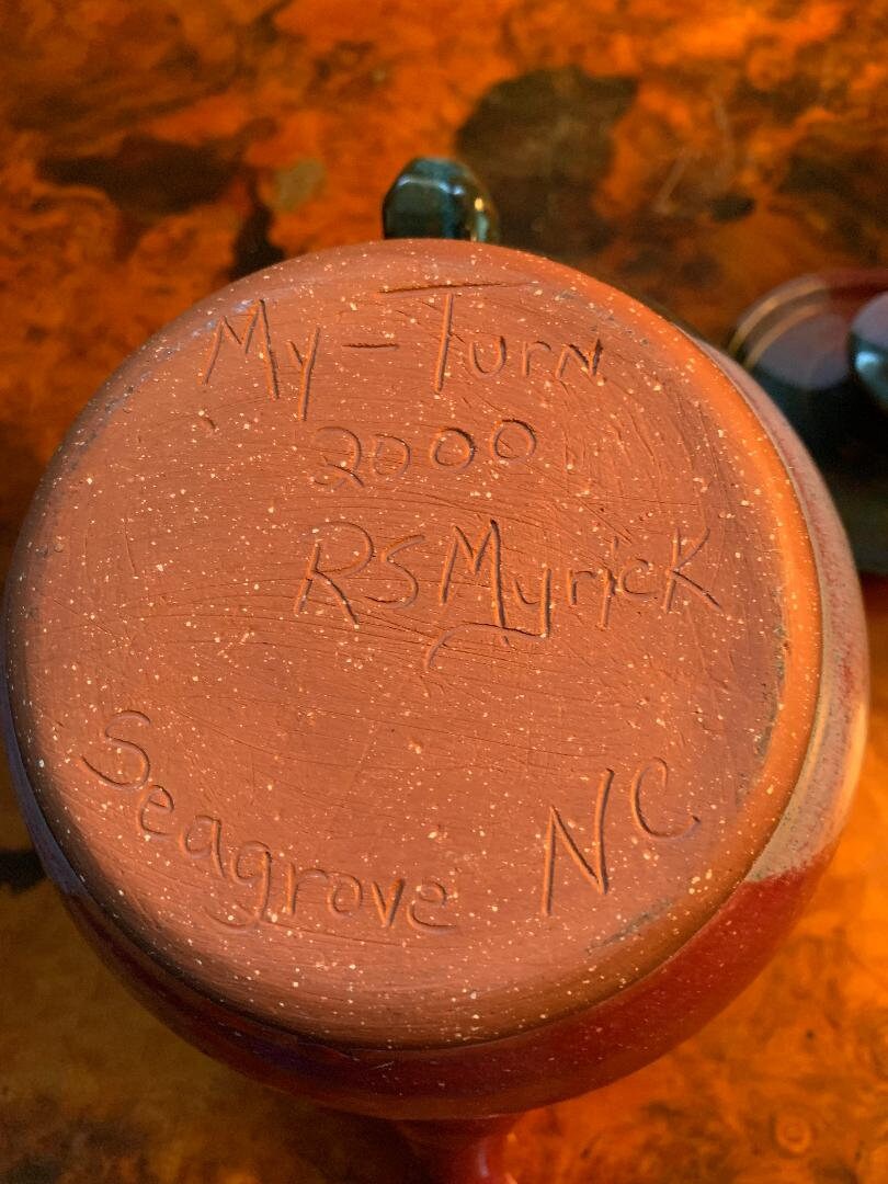 Seagrove Tea Pot, Vintage,my-turn Pottery, RS Myrick - Etsy