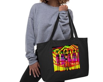 Large organic tote bag