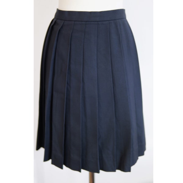 School uniform plaid winter wool skirt dark grey with greenish tones Japan Seifuku