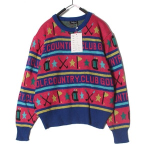 Bell House original / Pink Sweater Jumper Knitwear 30% wool