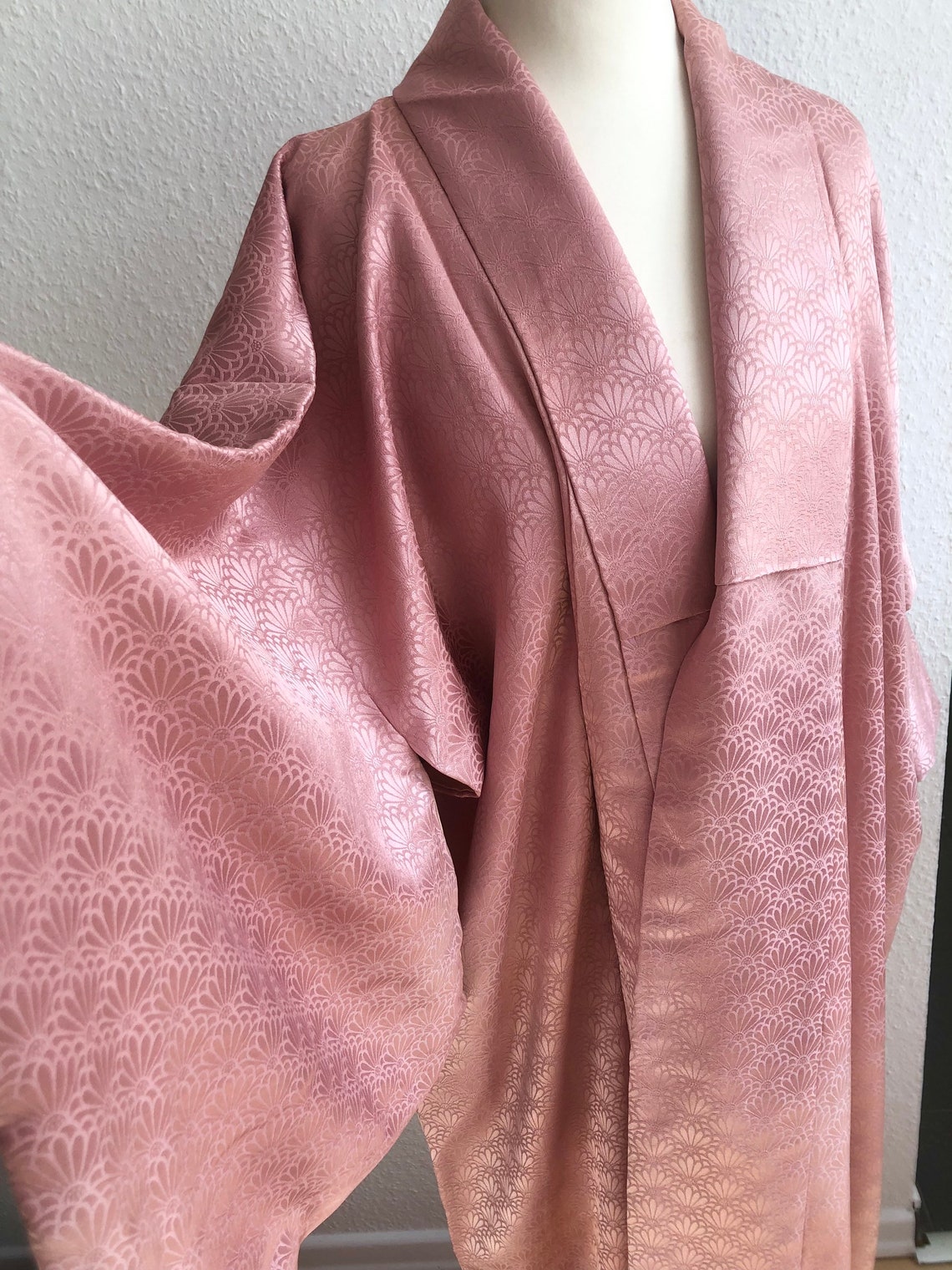 Authentic kimono iromuji pink 100 silk high quality from Etsy