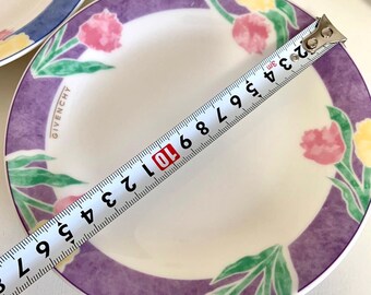 ジバンシィ セット、6 ピース プレート セット、大 1 枚、小 5 枚、花