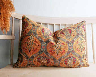 Kilim Pillow Cover,Lumbar Pillow,16x24 Kilim Pillow,Boho Pillow,Outdoor Pillow,Throw Pillow,Bedding Pillow,Embroidered Kilim Pillow 2908