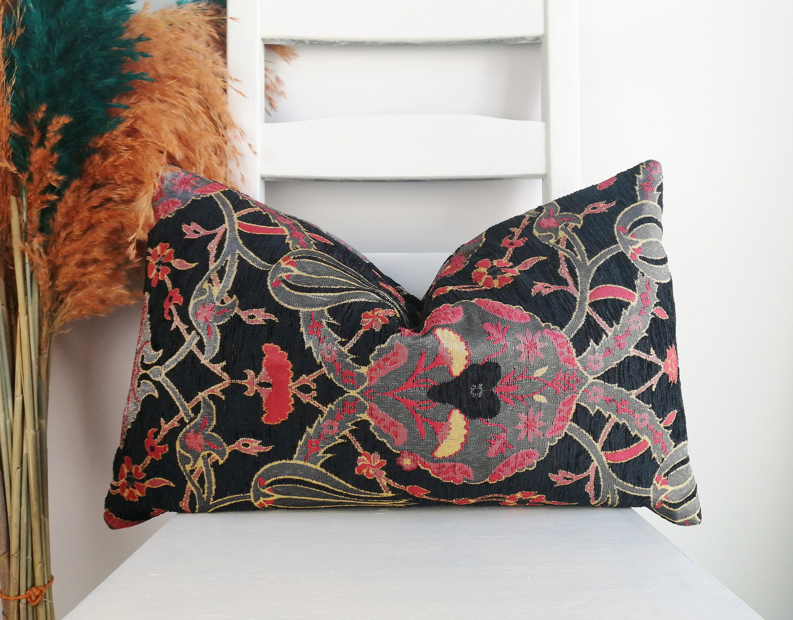 Luxury Black Velvet Lumbar Pillow Cover 12x20 12x24 16x24 Etsy