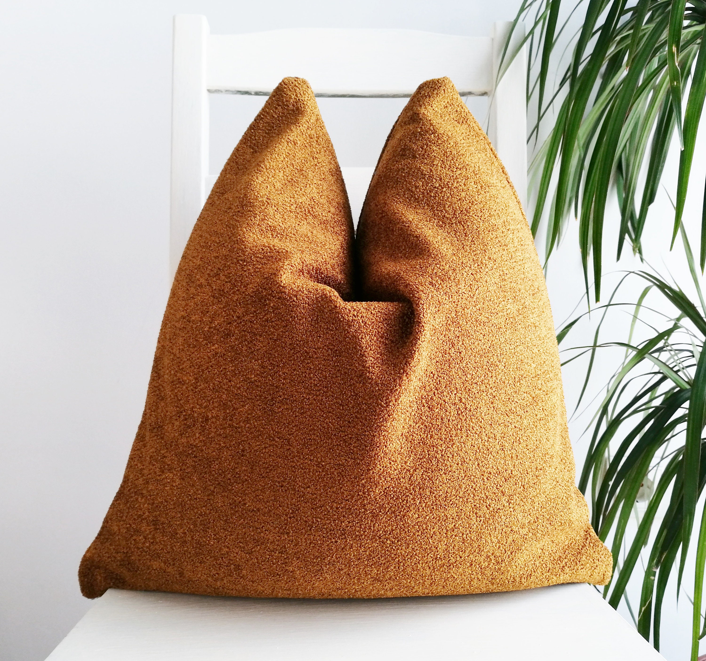 Rust Mustard Decorative Pillow Covers 16x16 18x18 20x20 Etsy