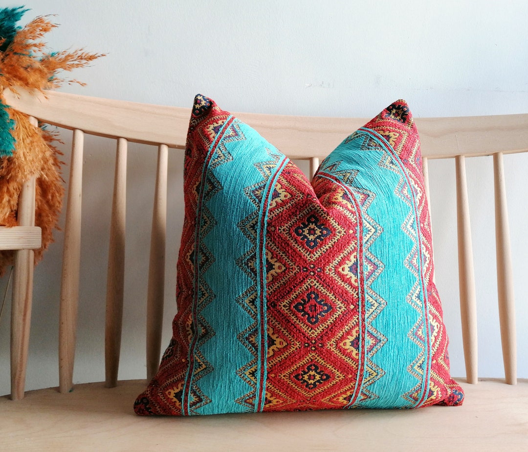 Kilim Pillow Fabric Kilim Pillow 18x18 Inc Etsy