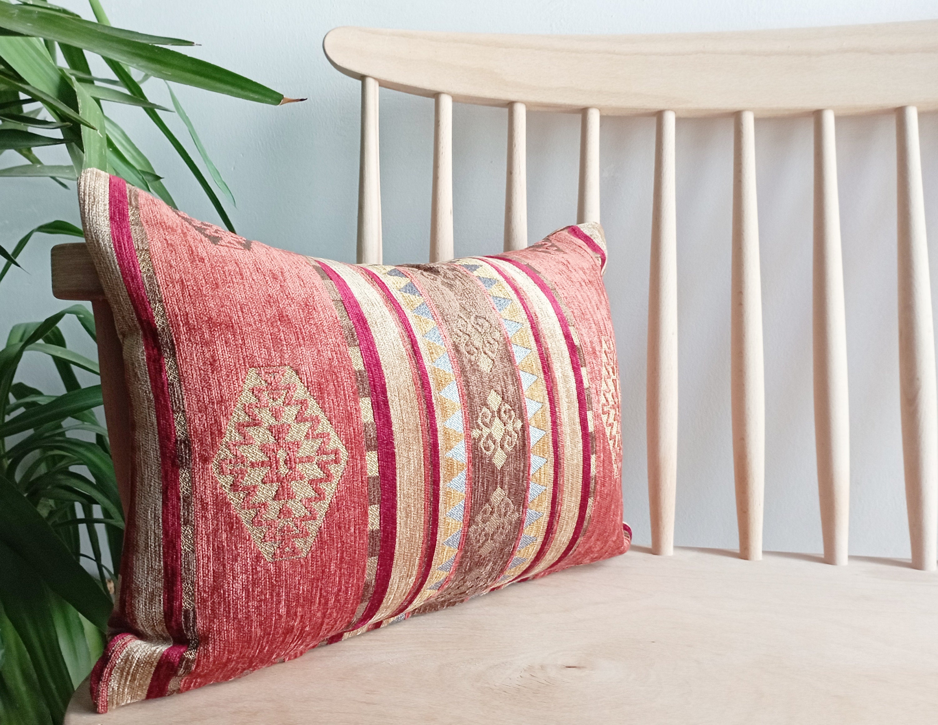 Lumbar Pillow Cover Orange Pillow Decorative Pillow Cover Etsy