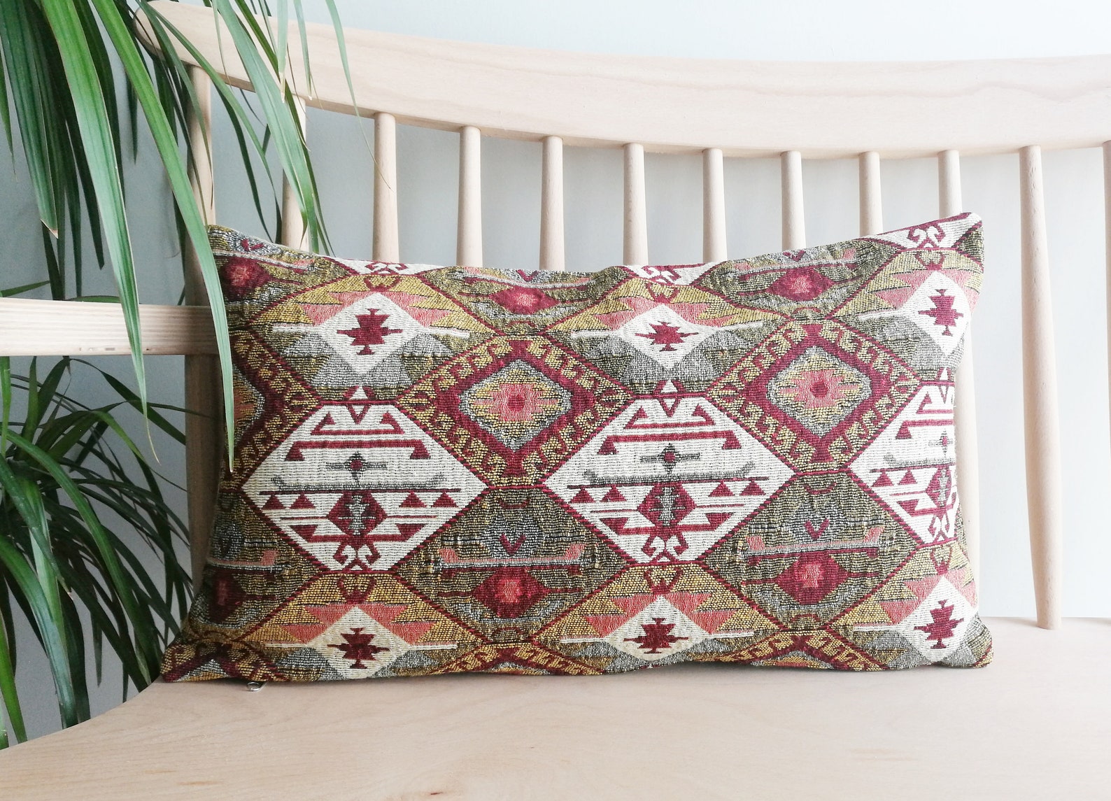 Lumbar Pillow Cover Boho Southwestern Lumbar Pillow Decorative Etsy