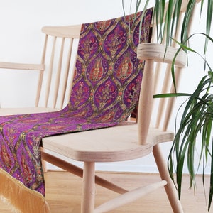 Bright Purple Table Runner 56x17 Bohemian Table Runner Decorative Table Runner Bohemian Home Decor Wedding Table Centerpiece Table Runner