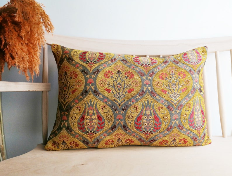 16x24 Mustard Yellow Decorative Pillow Cover Yellow Throw Etsy