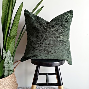 Emerald Green Velvet Pillow Cover Green Throw Pillow Velvet Pillow Cover Green Lumbar Pillow All Size Velvet Pillow Cover