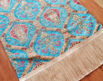 Bohemian Orient Table Runner 43x17 Blue Decorative Table Runner Bohemian Home Decor Table Centerpiece Table Runner