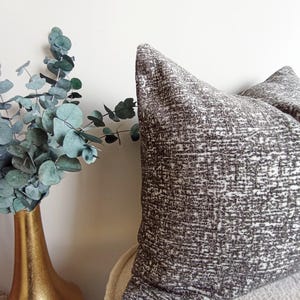 Dark Grey Textured Pillow Cover Grey Throw Pillow Euro Sham Large Throw Pillow Cover Grey Lumbar Pillow Any Custom Size Grey Pillows