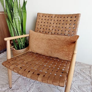 Camel Chenille Pillow Cover: Custom Size Woven Throw Pillow