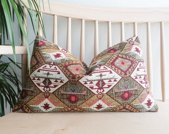8x16 Bohemian Kilim Pillow,Decorative Pillow,Neck Throw Pillow,Hemp Pillow Pillow Cover,Bedding Pillow,Gray Pillow,Flat Pillow SP2040 1405