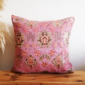 Pink Throw Pillows Decorative Custom Size Pink Pillow Turkish Pillow Cover Kilim Pillow Velevt Pillow