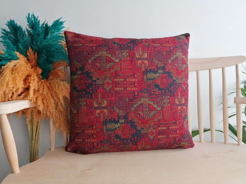 20x20 Red Velvet Pillow Cover Decorative Pillow Cover Large Etsy