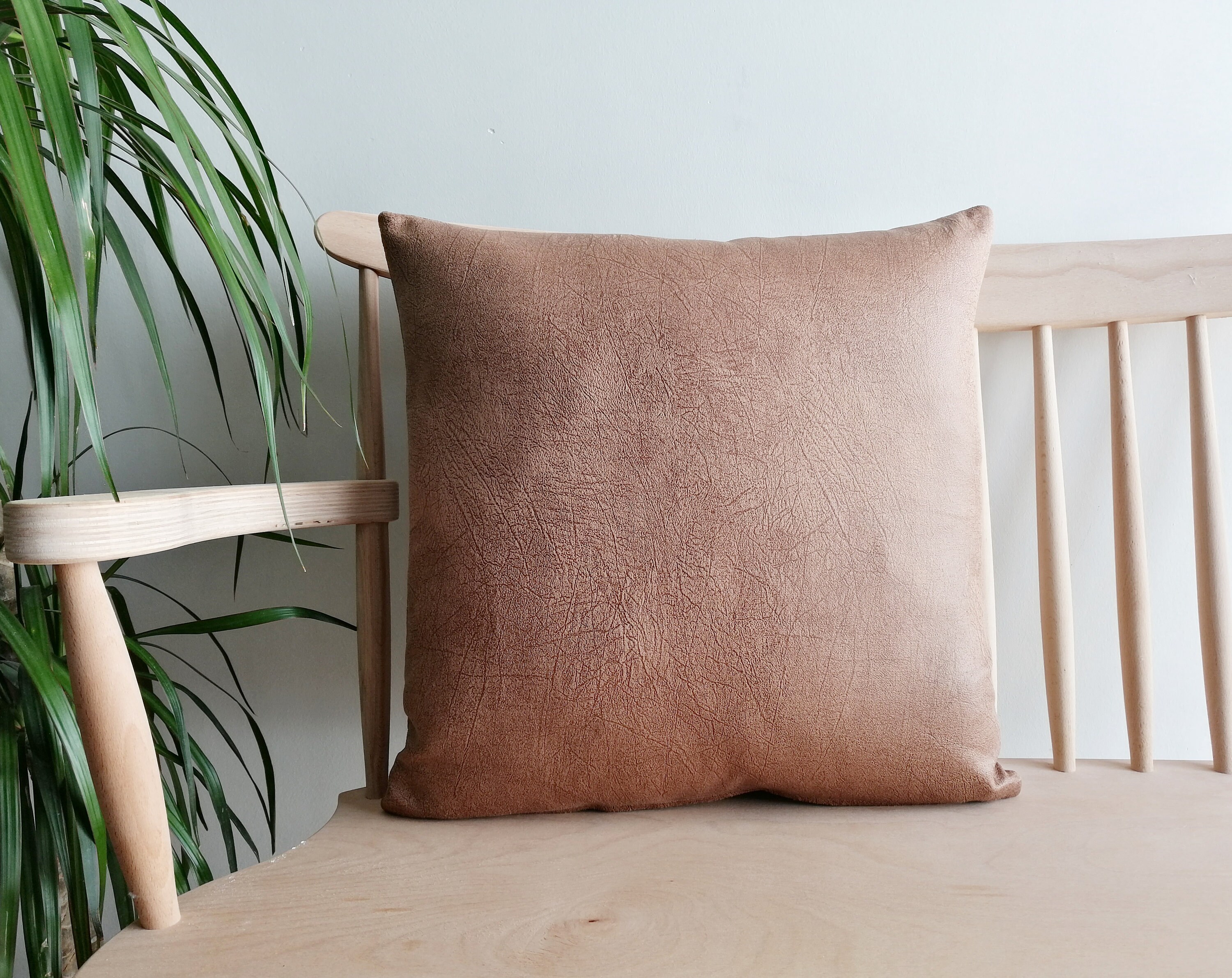 Camel Pillow Cover Leather Pillow Cover in All Sızes Etsy