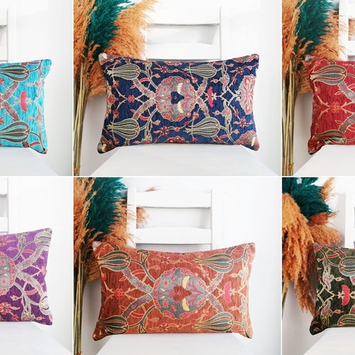 Decorative Lumbar Pillow Luxury Velvet Pillow Cover Lumbar Etsy