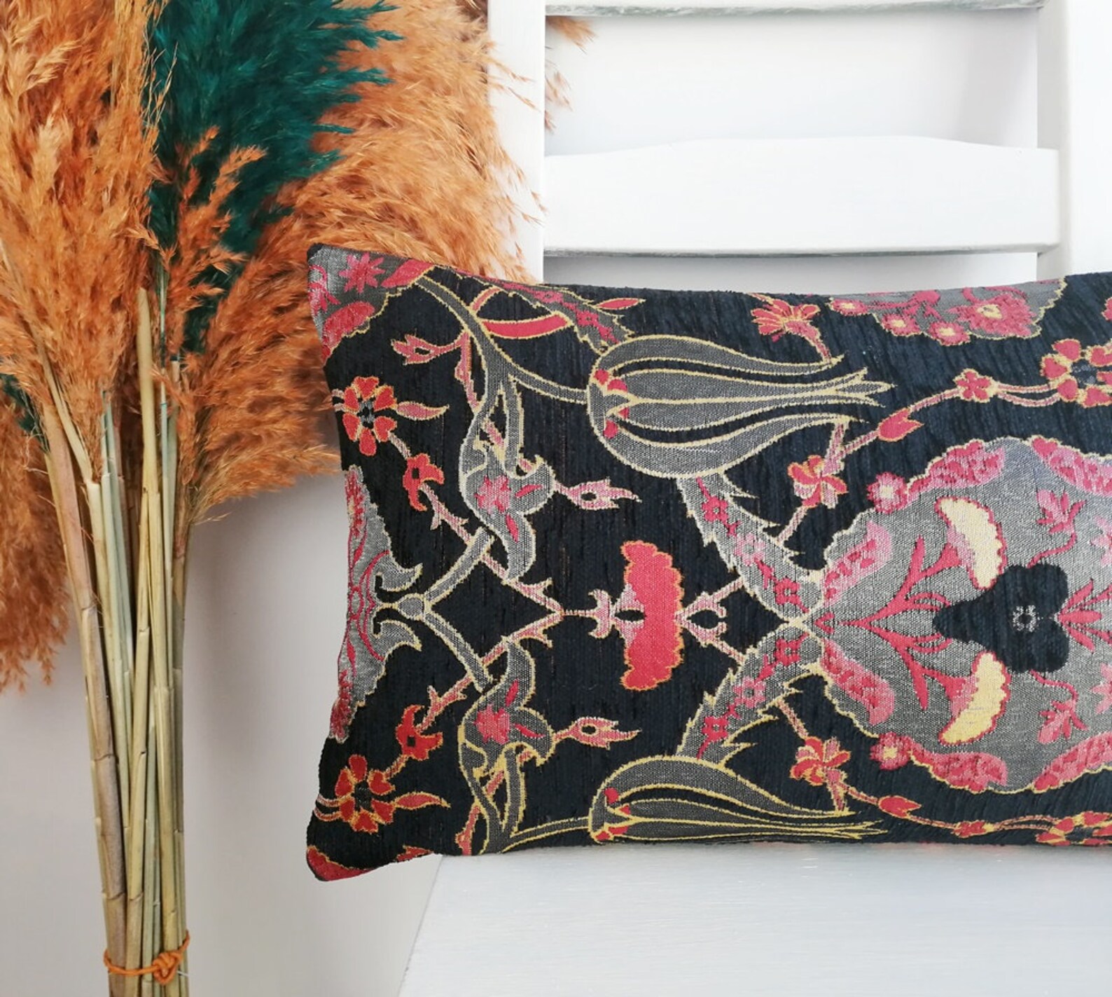 Luxury Black Velvet Lumbar Pillow Cover 12x20 12x24 16x24 Etsy